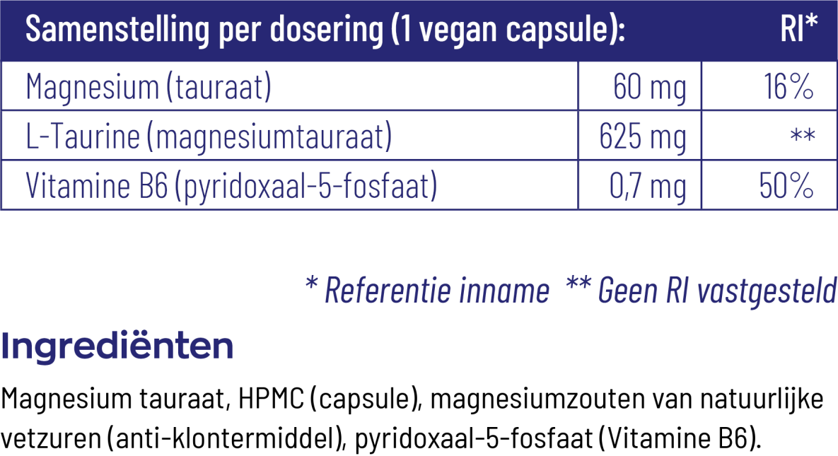 Magnesium Tauraat met P-5-P®