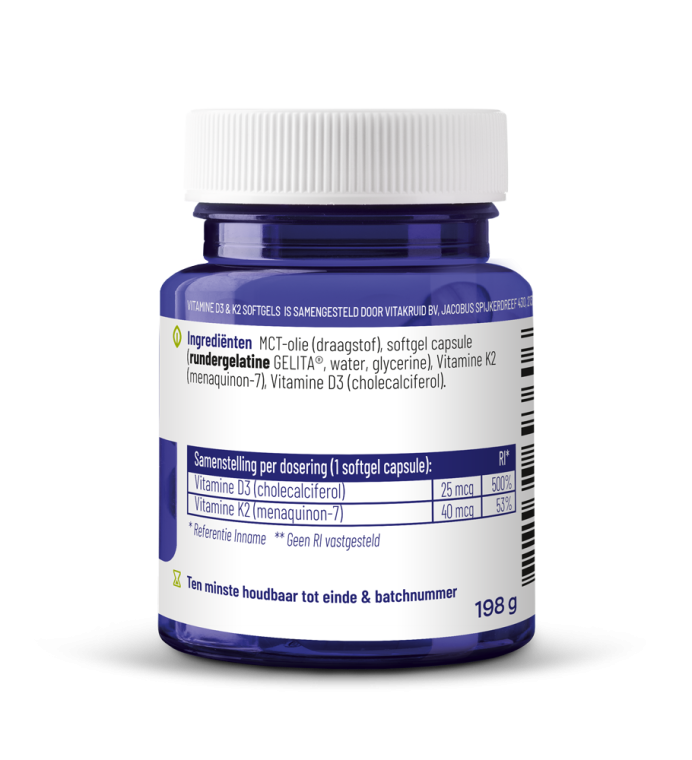 Vitamine D3 & K2 softgels