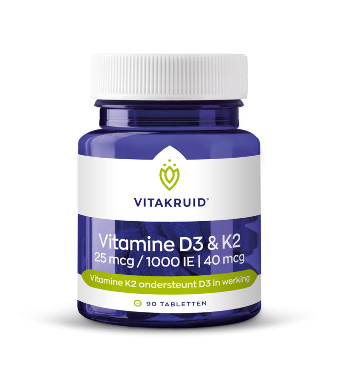 Vitamine D3 & K2 tabletten