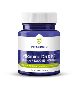 Vitamine D3 & K2 tabletten