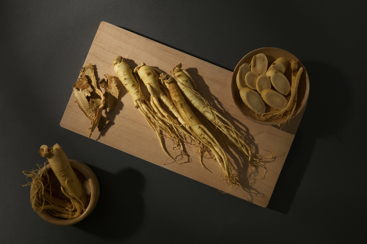 Verschillende soorten panax ginseng