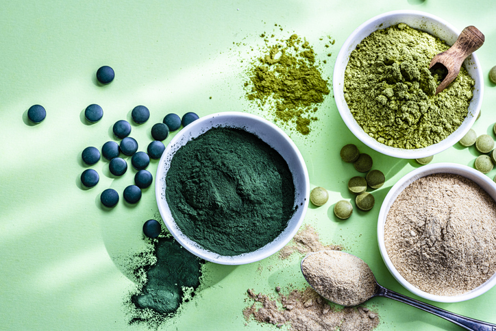 Verschillende algensupplementen