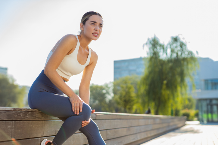 Vrouw heeft blessure aan knie