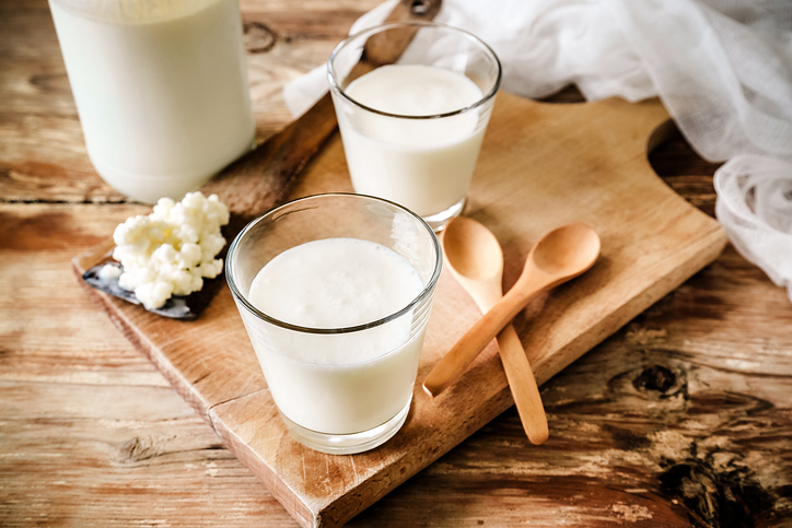Glas met kefir